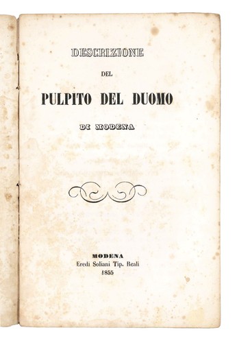 Descrizione del pulpito - ,