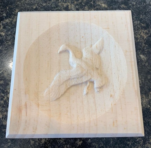 Legno incisione oca canadese