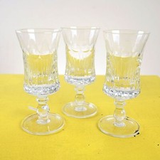 lotto di 3 bicchieri molati