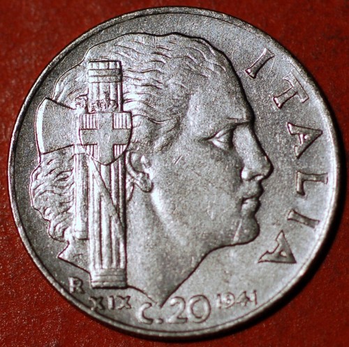 Italy centesimi 1941 - centesimi, km#