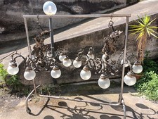 Antica Coppia Di Lampadari In