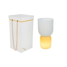 VASO Vetro con LAMPADA BIANCO