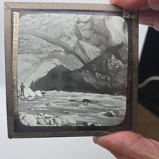 Glass magic lantern - glass, slide