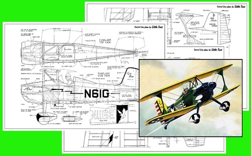 Model airplane plans - model, (uc)