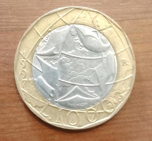 Moneta mille 1000 lire 1997 - moneta,