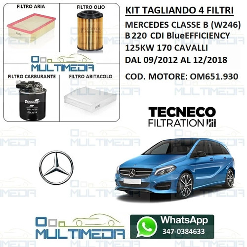 Tagliando filtri tecneco - filtri,
