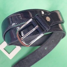 CINTURA UOMO VERNICE BLU O NERA  SCONTATA DE 50%  