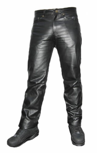 Pantaloni neri pelle di - in,