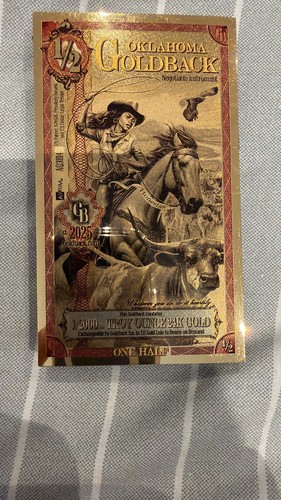 110 oklahoma half goldback - half,