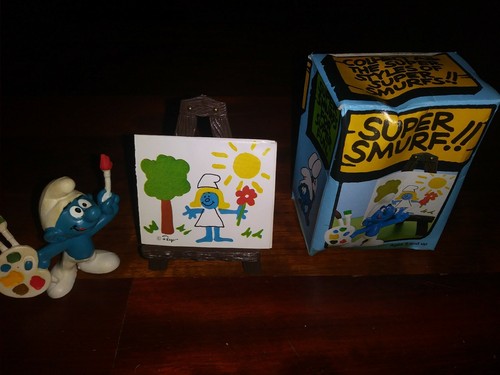 Puffi artista super puffo - super,