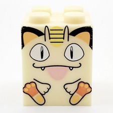 Meowth Smile ver. Pokemon Big Mega Block Mini Figure Giocattolo Nintendo Japan b