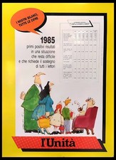 1985 * Manifesto, Poster Politica "PCI - L'Unità, I Nostri Bilanci - Ro Marcenar