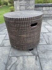Vintage Round Wicker and