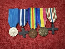 Lotto di 5 Medaglie - Valor Militare, Valore Guerra, Cavaliere Vittorio Veneto e