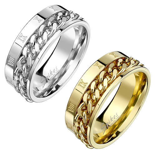 Anello uomo biker catene - , stile