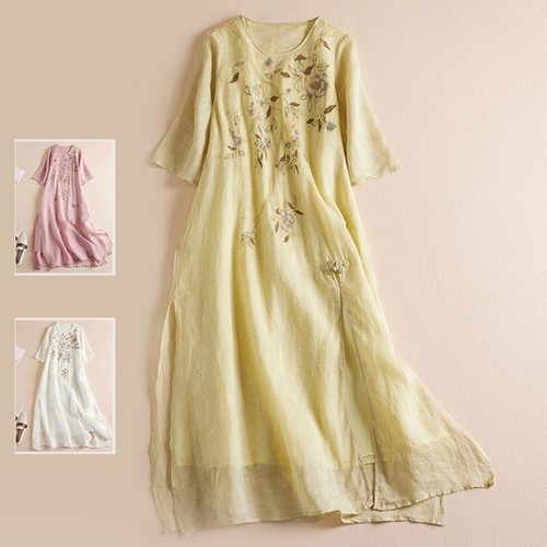 Donna ricamo vestito - donna,