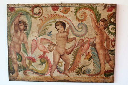 Affresco strappo grottesca - affresco, "grottesca