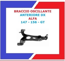 BRACCIO OSCILLANTE ANTERIORE INFERIORE DESTRO DX ALFA ROMEO 147 156 GT