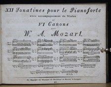 Mozart, XII Sonatine