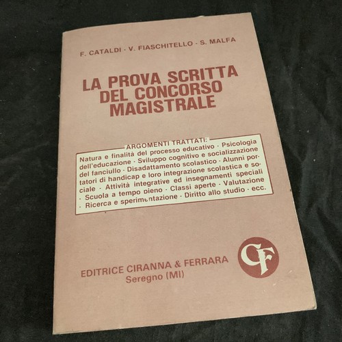 Prova scritta del concorso - del,