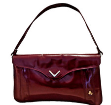 Borsa Donna Tracolla Corta Vintage fanny bag Firenze Made in italy Rosso Porpora