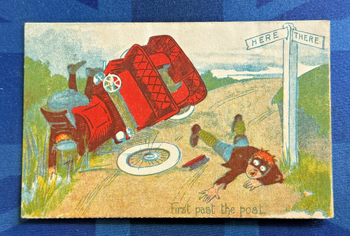 Vintage comic postcard 1906 - postcard,