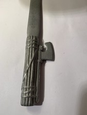 Fascista Tagliacarte In Alluminio D’epoca , Incisione GENOVA -