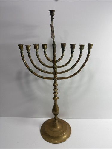 Antico candelabro ottone - antico,