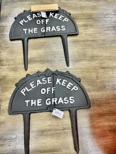 Insegna keep off the grass - insegna,