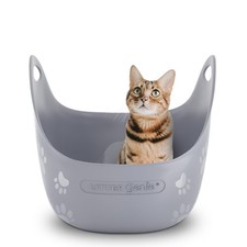 High-Sided Cat Litter Box with