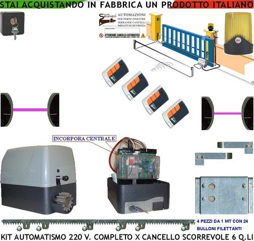 Cancello elettrico scorrevole - elettrico,