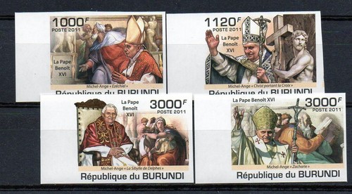 Francobolli burundi 2011 papa - 2011,