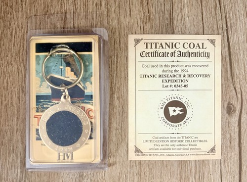 Portachiavi titanic coal coin - titanic,
