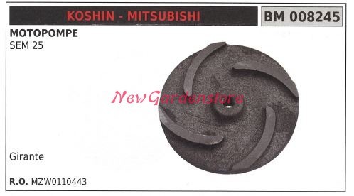 Girante koshin motopompa sem - girante,