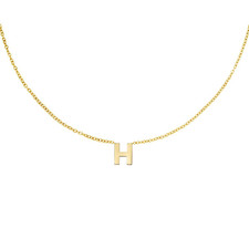 Collana iniziale H donna oro