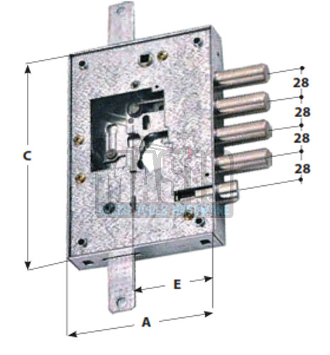 Serratura per porte blindate - per,