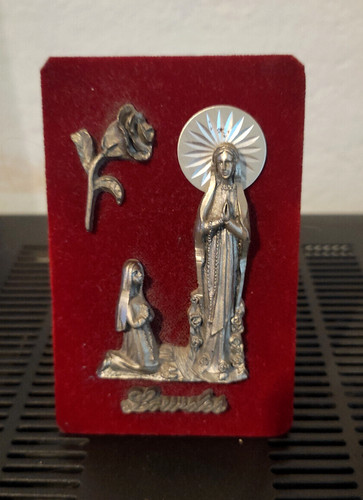 Vintage lourdes vergine - lourdes,