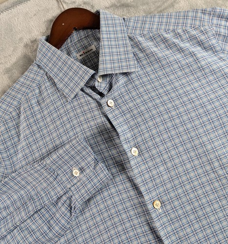Kiton camicia uomo blu - camicia, 17/43