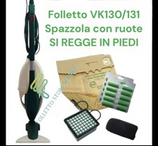 FOLLETTO VK130 VK131 HD35 HD40 CON RUOTE Vorwerk Ricondizionato Rigenerato 130/1