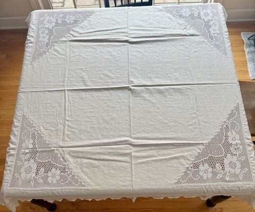 Tovaglia vintage fatta mano - vintage,