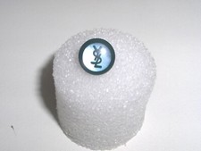 BOTTONE YSL Yves Saint Laurent RESINA 1 CM VINTAGE ANNI 80 COLOR PETROLIO