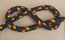 STOCK 20 MT. CIMA SCOTTA DRIZZA ø 7 Mm. NERA BARCA VELA CORDA RANDA NAUTICA