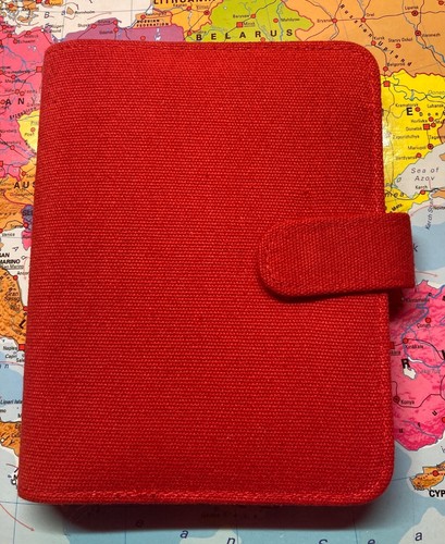 Organizer planner agenda rossa