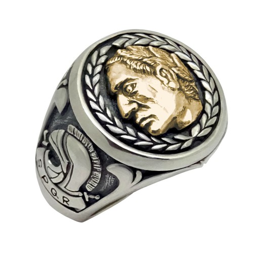 Anello uomo imperatore romano - uomo,