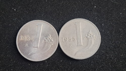 Italia monete da 1 lira - n.,