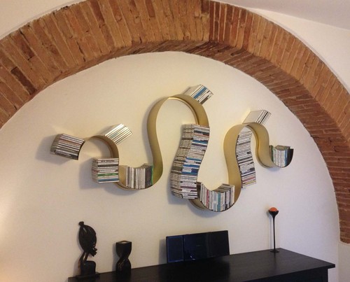 Libreria porta dvd design - libreria,