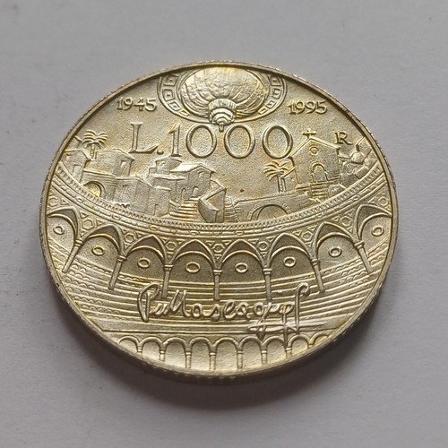 Italia silver coin 1000 - italia,