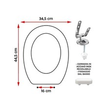 Sedile copriwater compatibile - copriwater,