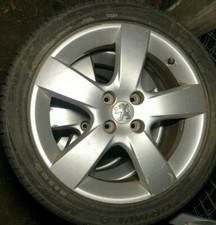 4 CERCHI IN LEGA 17" PEUGEOT CITROEN 4X108 MOZZO 65,1 CON PNEUMATICI 205/50 R17