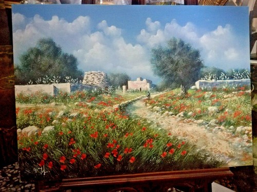 Dipinto olio tela opera - dipinto, di